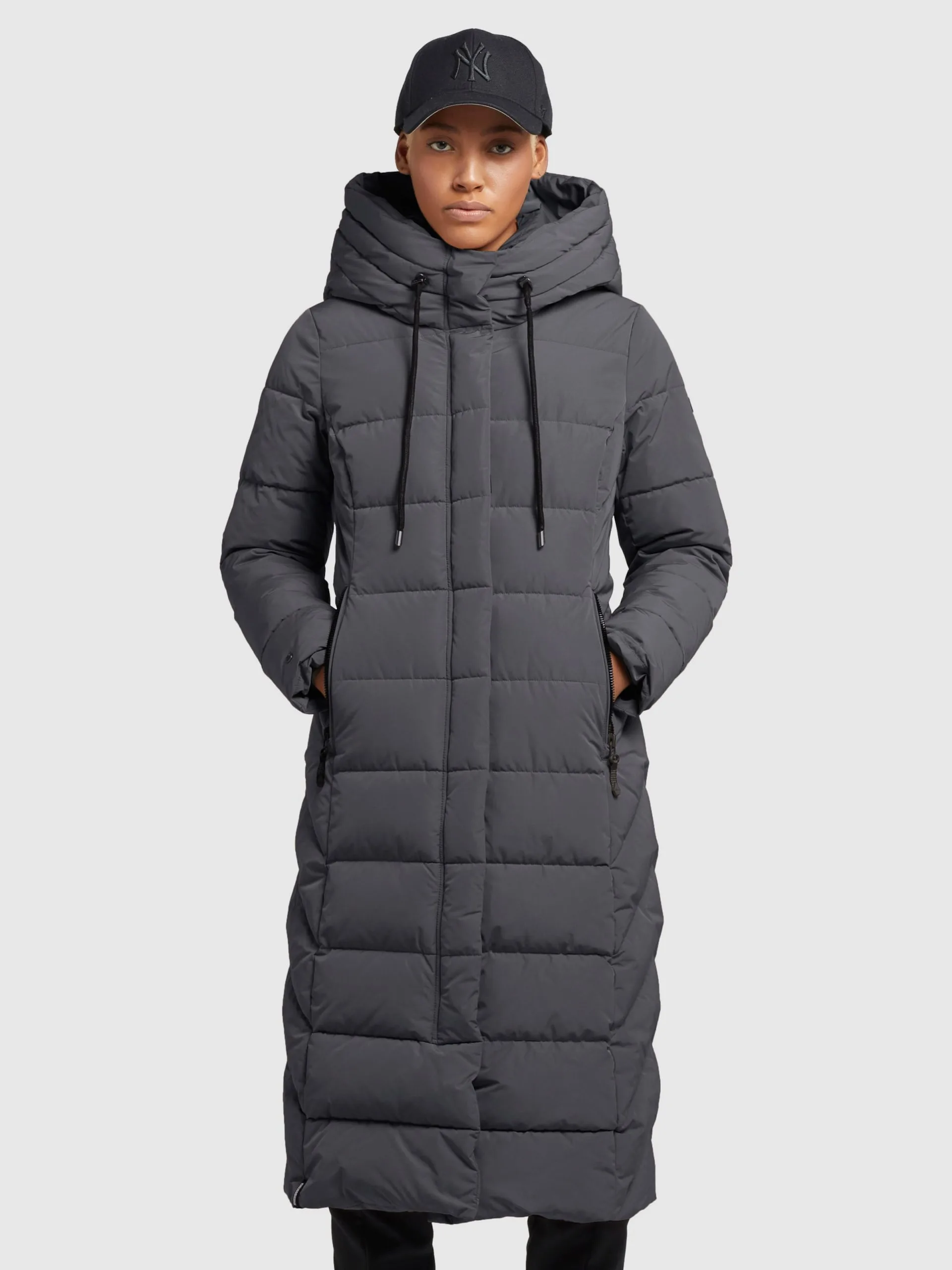 Khujo Wintermantels Wintermantel Gamber Dames Antraciet - Afbeelding 2