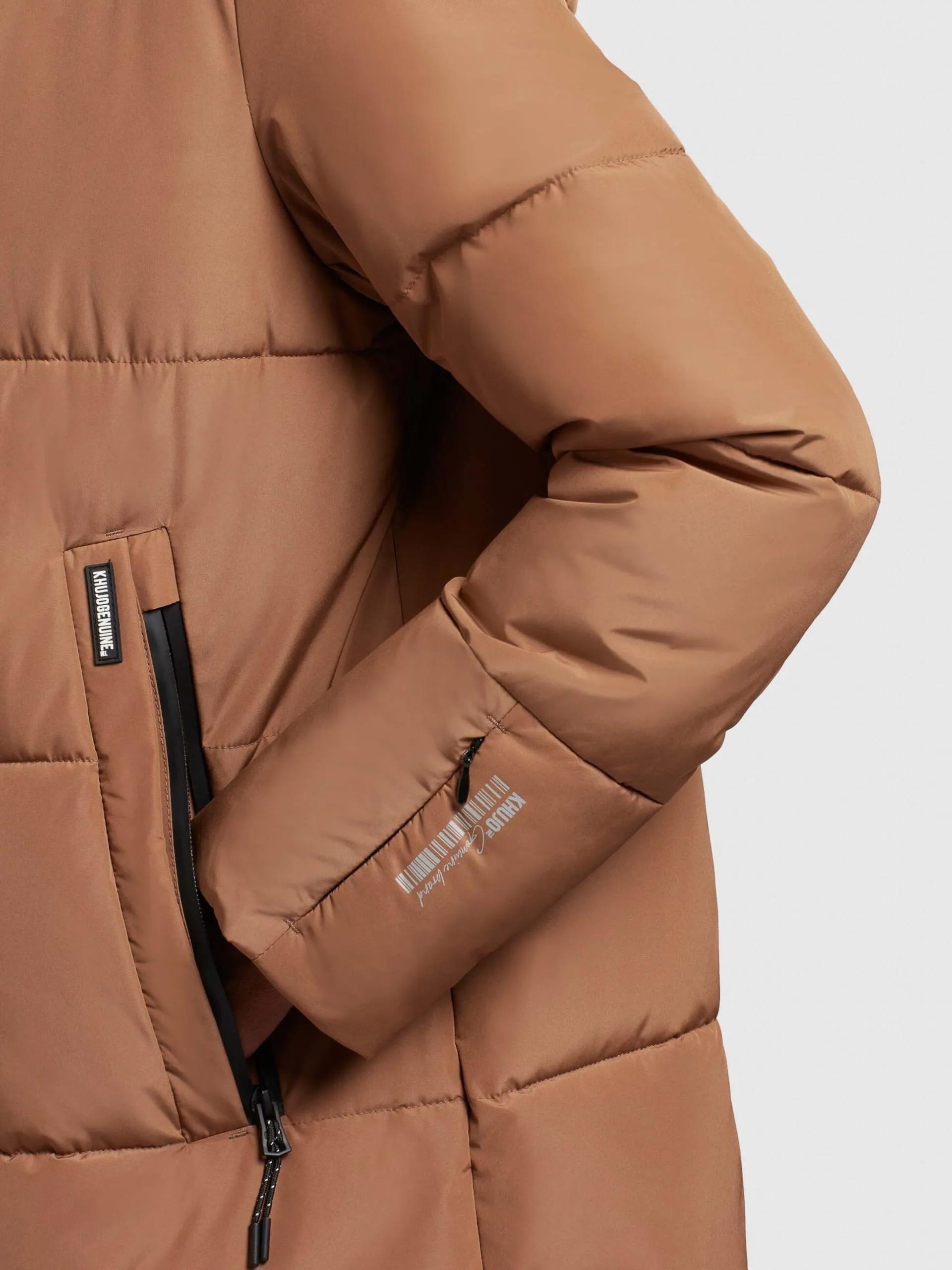 Khujo Wintermantels Wintermantel Soulani Dames Oker - Afbeelding 8