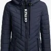 Khujo Winterjassen Winterjas Patt Dames Donkerblauw