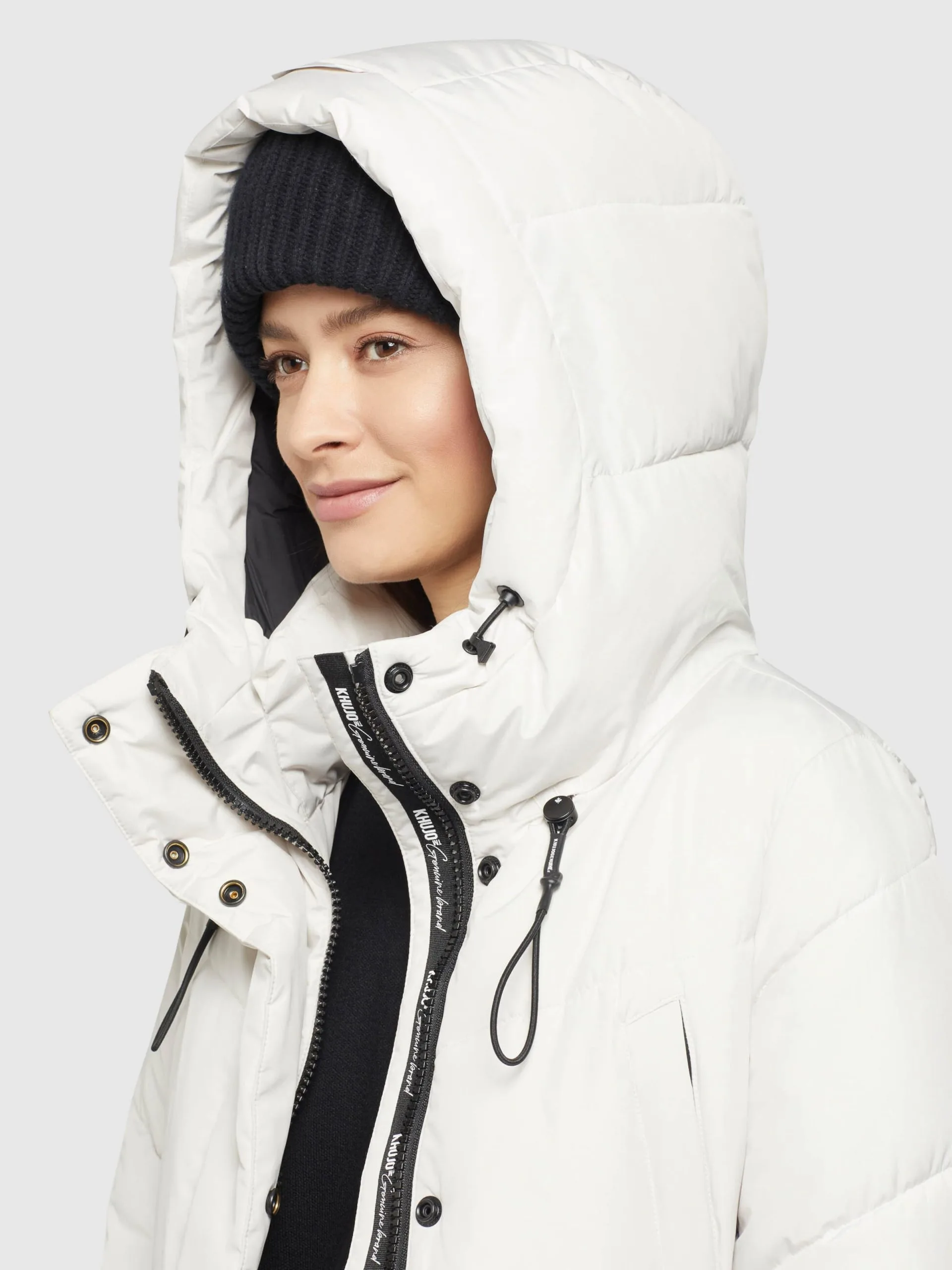 Khujo Wintermantels Wintermantel Elvita Dames Offwhite - Afbeelding 7