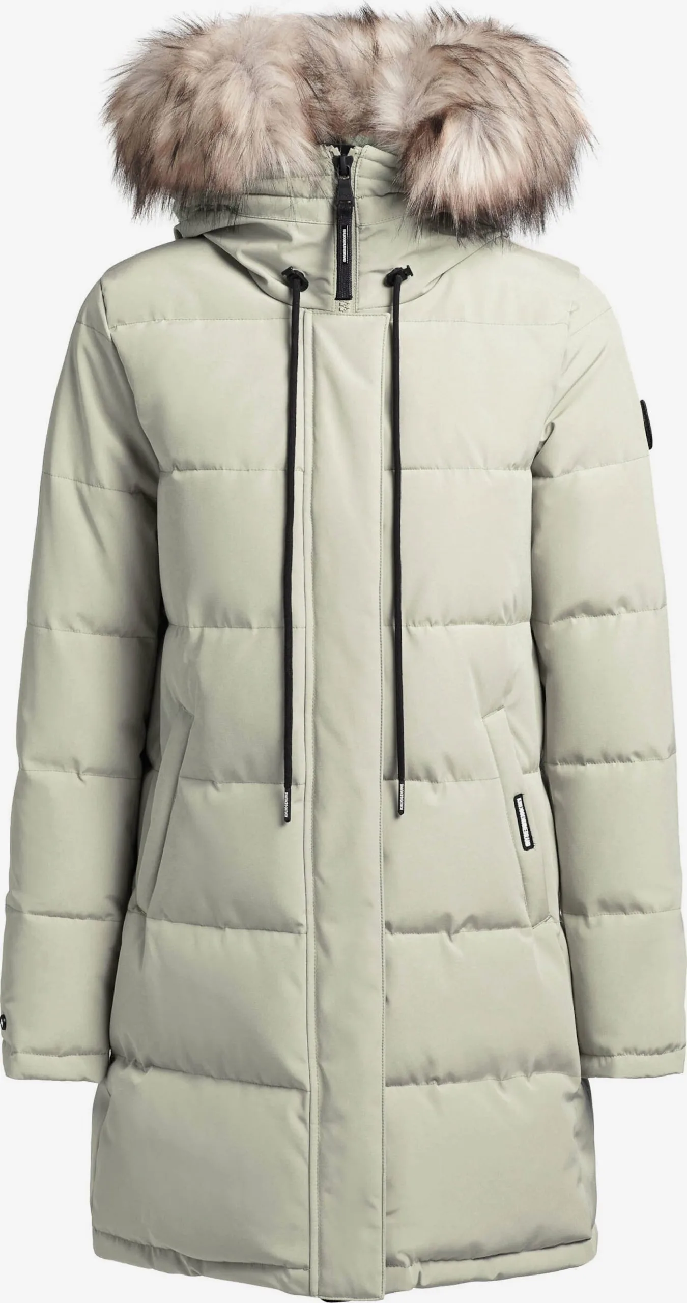 Khujo Wintermantels Wintermantel Cloren Dames Mintgroen