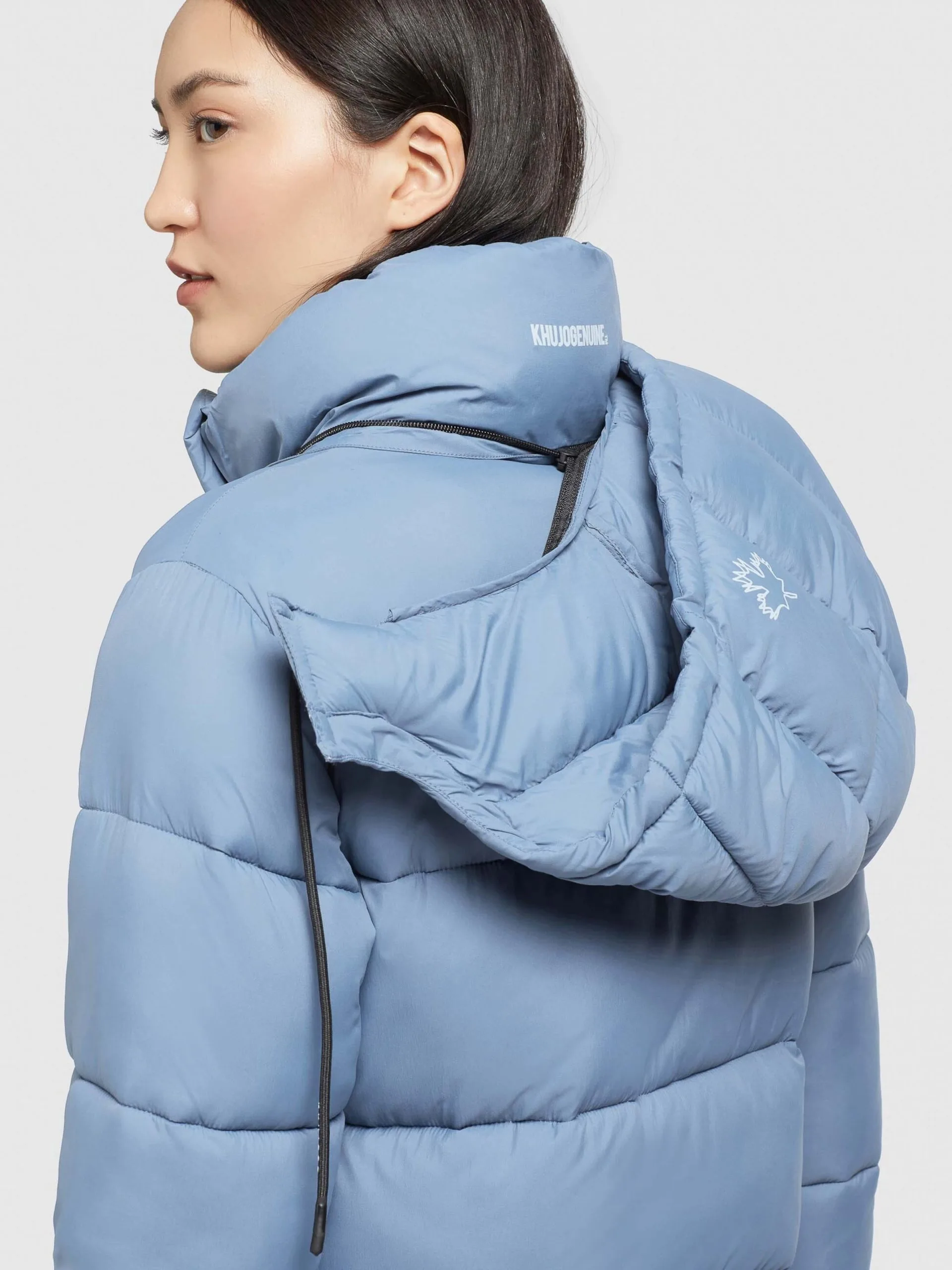 Khujo Wintermantels Wintermantel Julina Dames Lichtblauw - Afbeelding 7