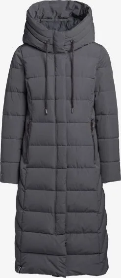 Khujo Wintermantels Wintermantel Gamber Dames Antraciet