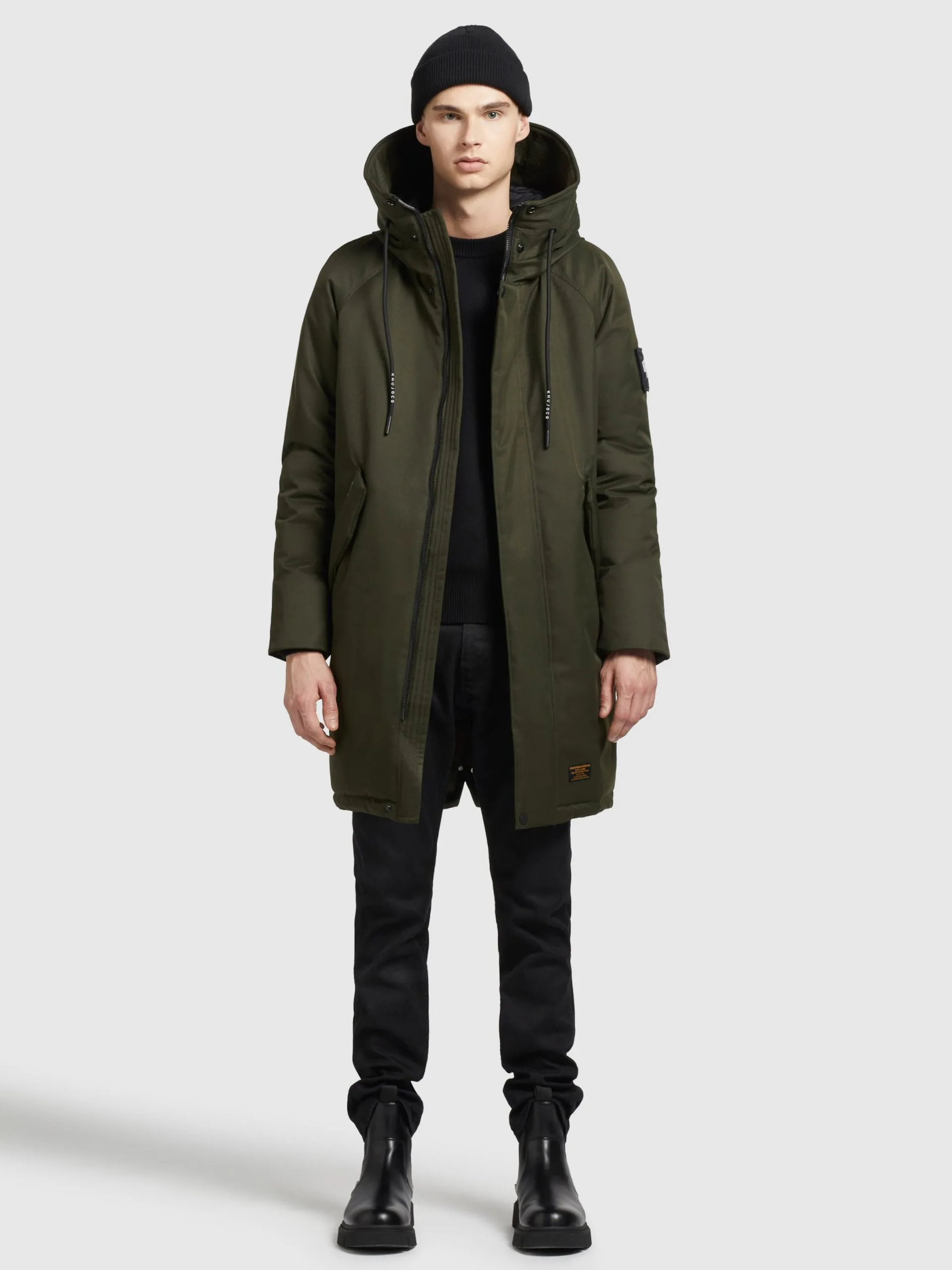 Khujo Wintermantels Winterjas Tuck Heren Olijfgroen - Afbeelding 2