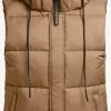 Khujo Bodywarmers Bodywarmer Eden Dames Lichtbruin