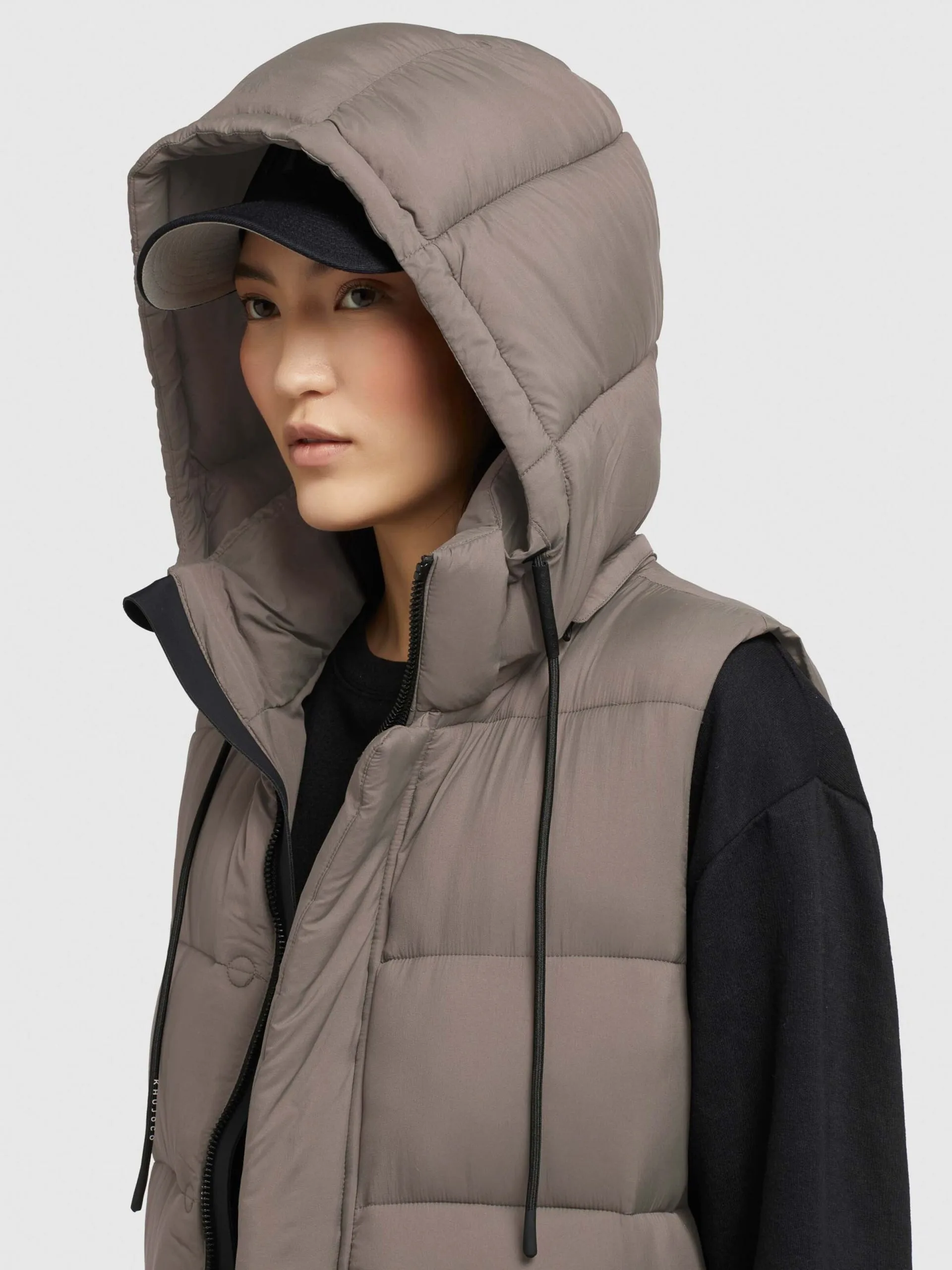 Khujo Bodywarmers Bodywarmer Tourin Dames Bruin - Afbeelding 7