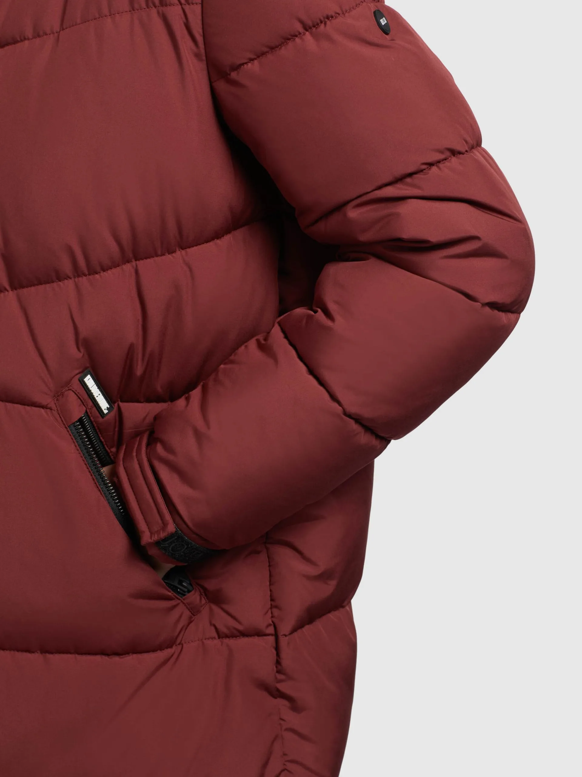 Khujo Wintermantels Wintermantel SHIMANTA2 Dames Donkerrood - Afbeelding 2