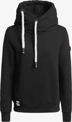 Khujo Hoodies Sweatshirt Karima Dames Zwart