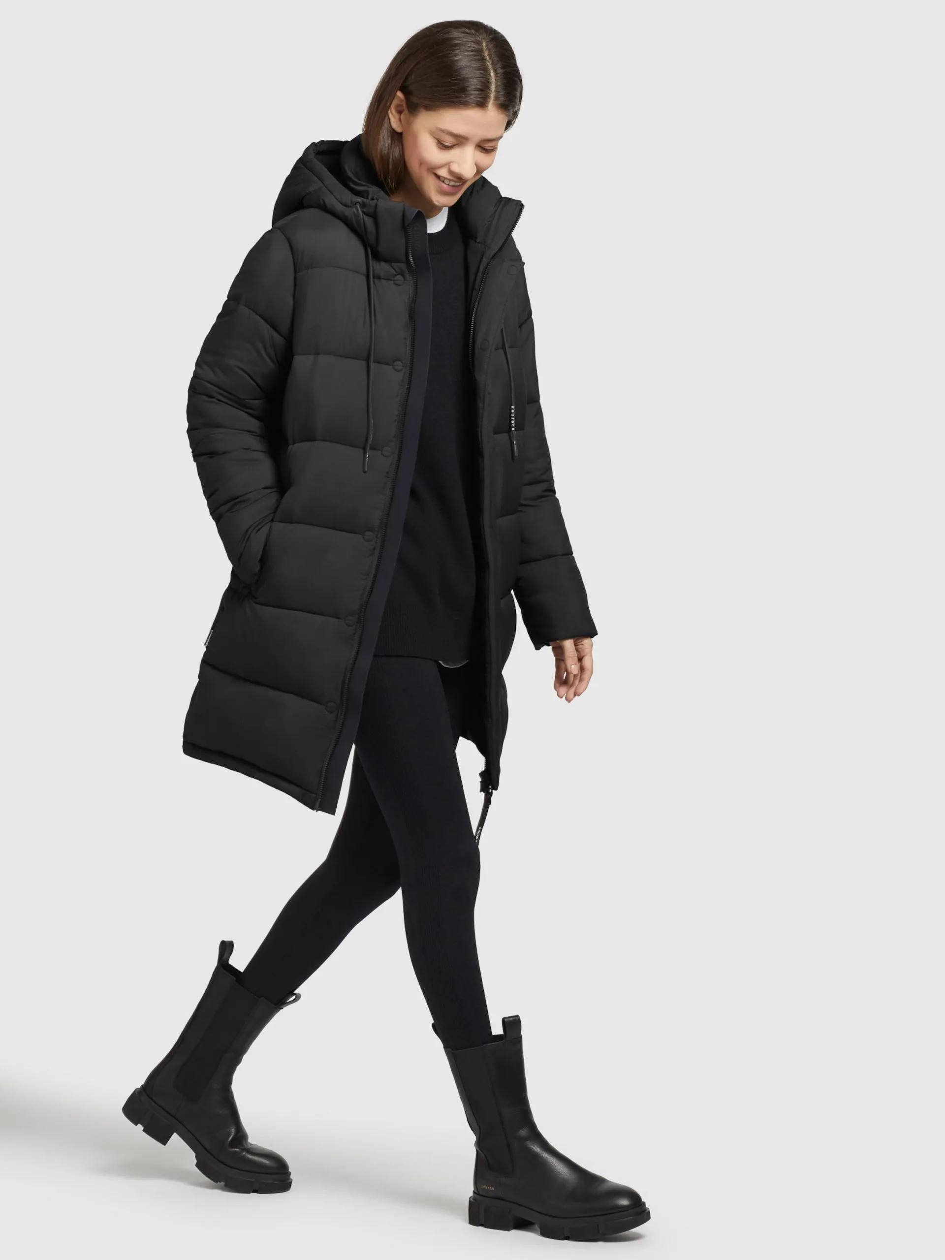 Khujo Wintermantels Wintermantel Word Dames Zwart - Afbeelding 3