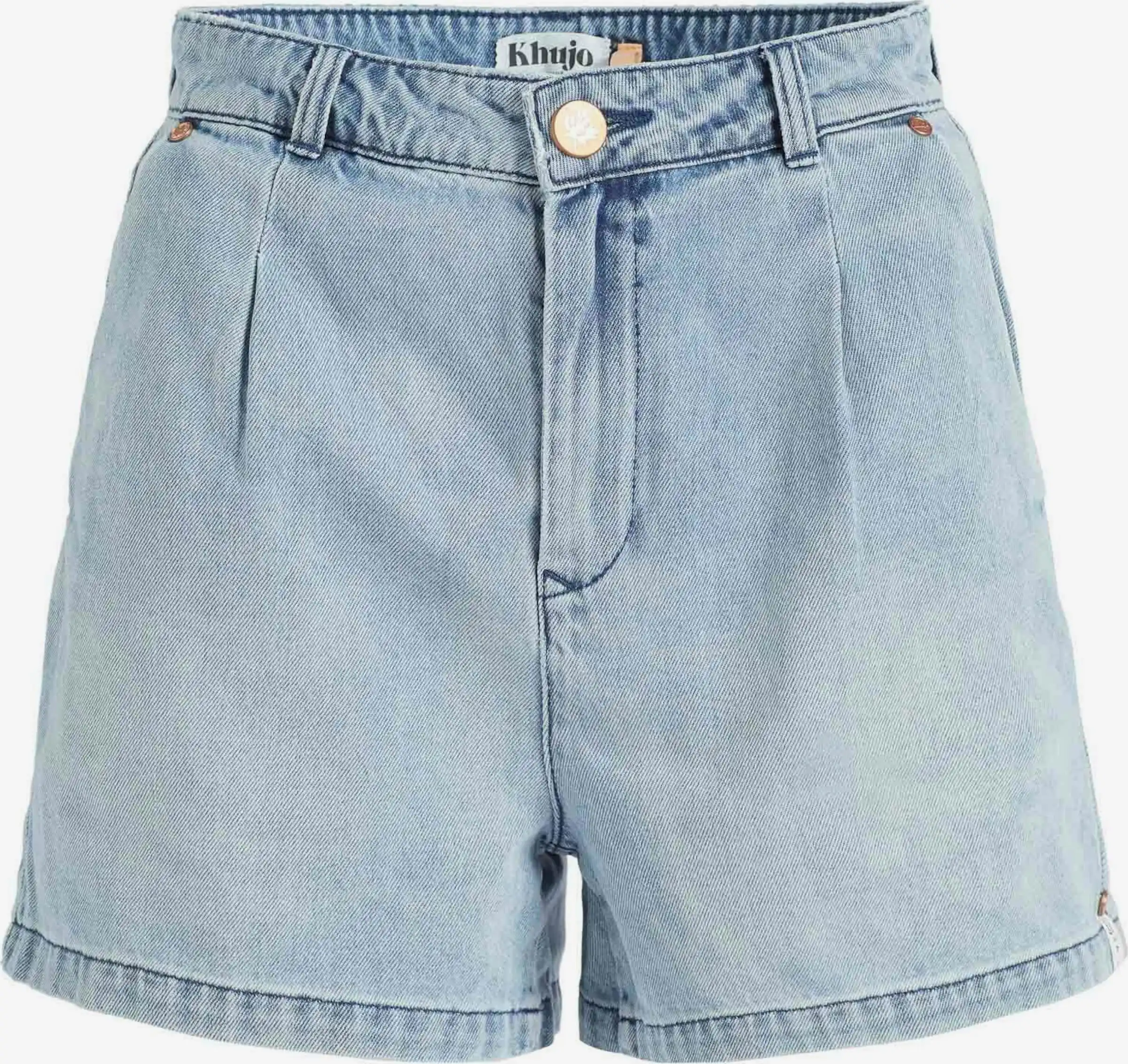 Khujo Jeans Loosefit Bandplooi Jeans Cambel Dames Blauw