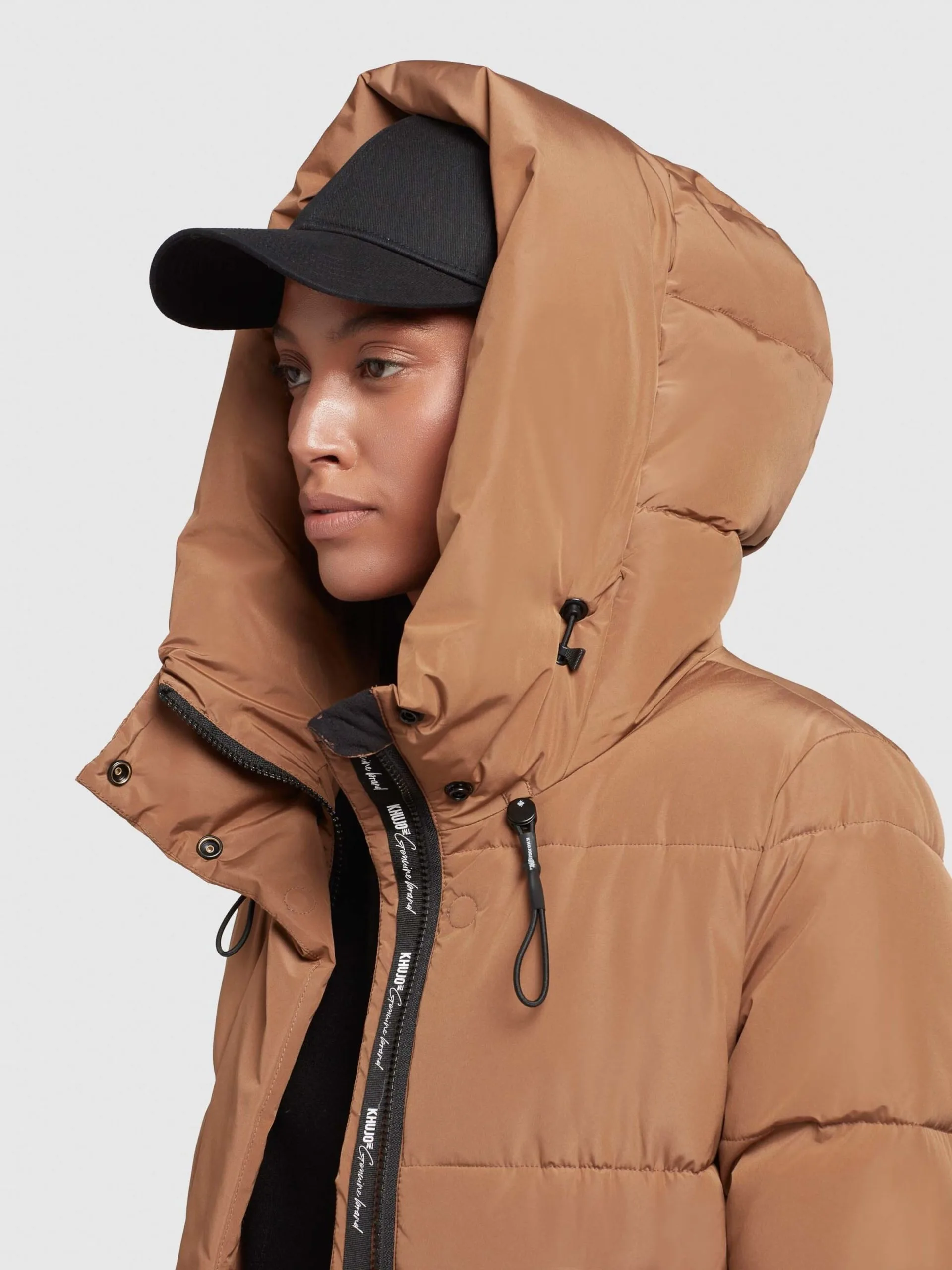 Khujo Wintermantels Wintermantel Soulani Dames Oker - Afbeelding 7