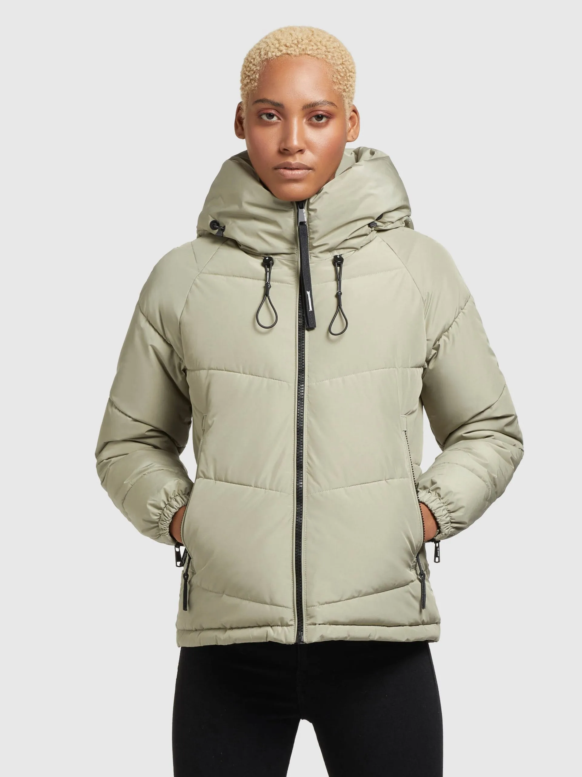 Khujo Winterjassen Winterjas Esila 3 Dames Lichtgroen - Afbeelding 2