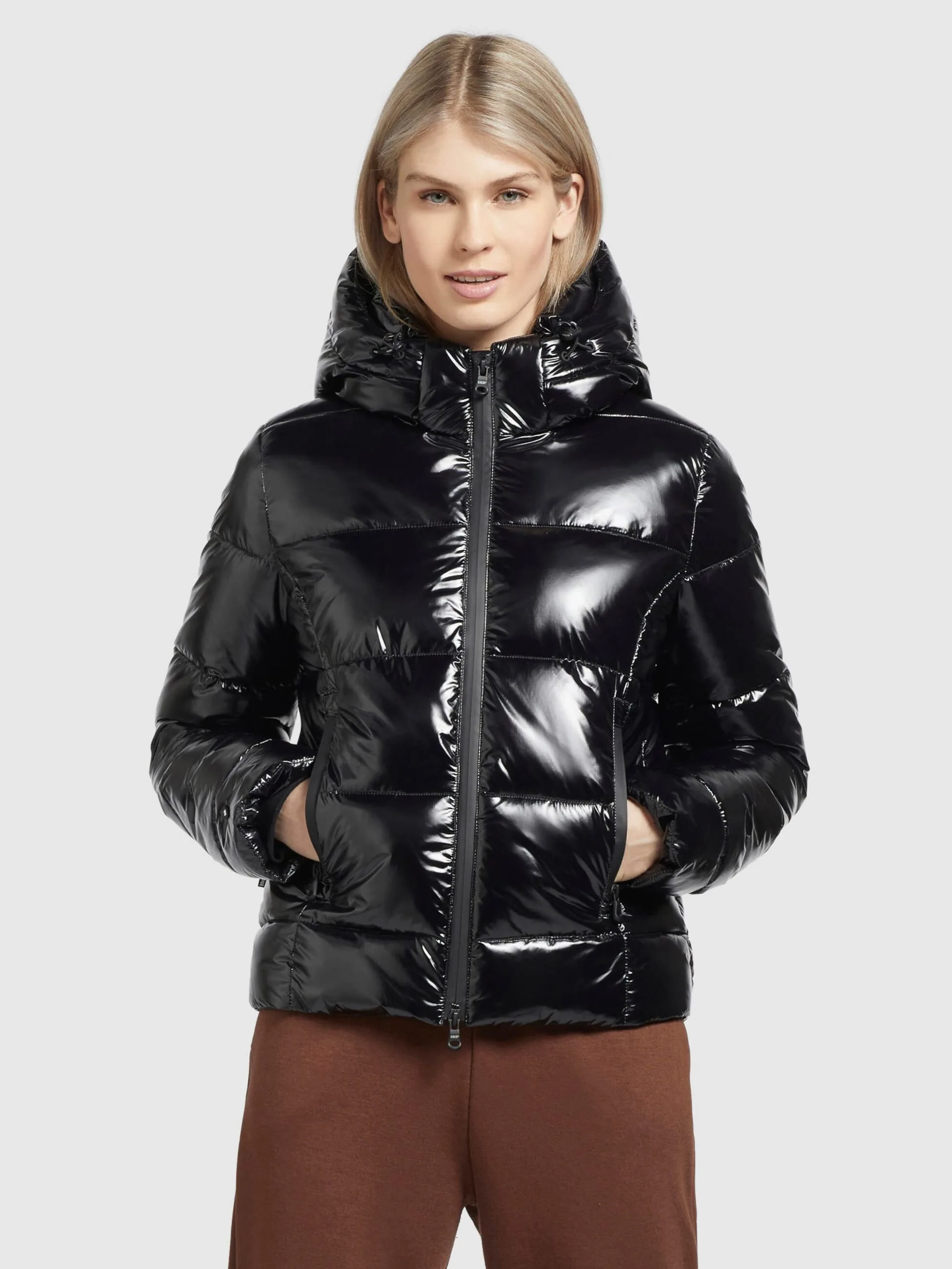 Khujo Winterjassen Winterjas Fala Dames Zwart - Afbeelding 2