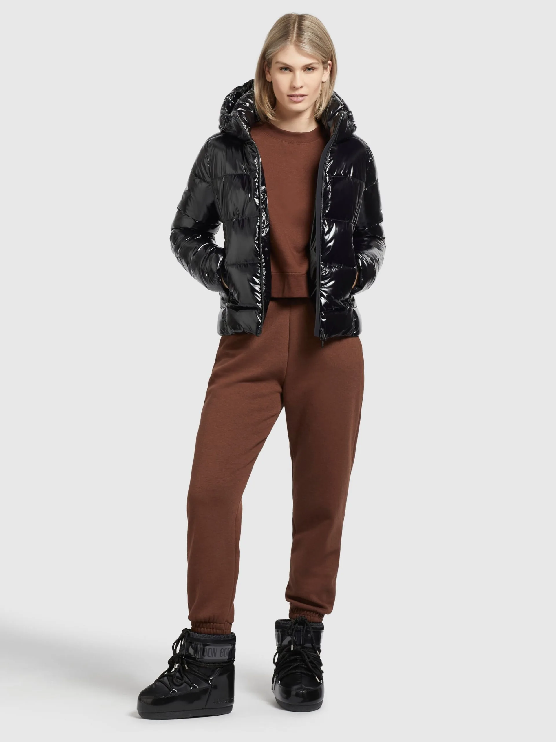 Khujo Winterjassen Winterjas Fala Dames Zwart - Afbeelding 3