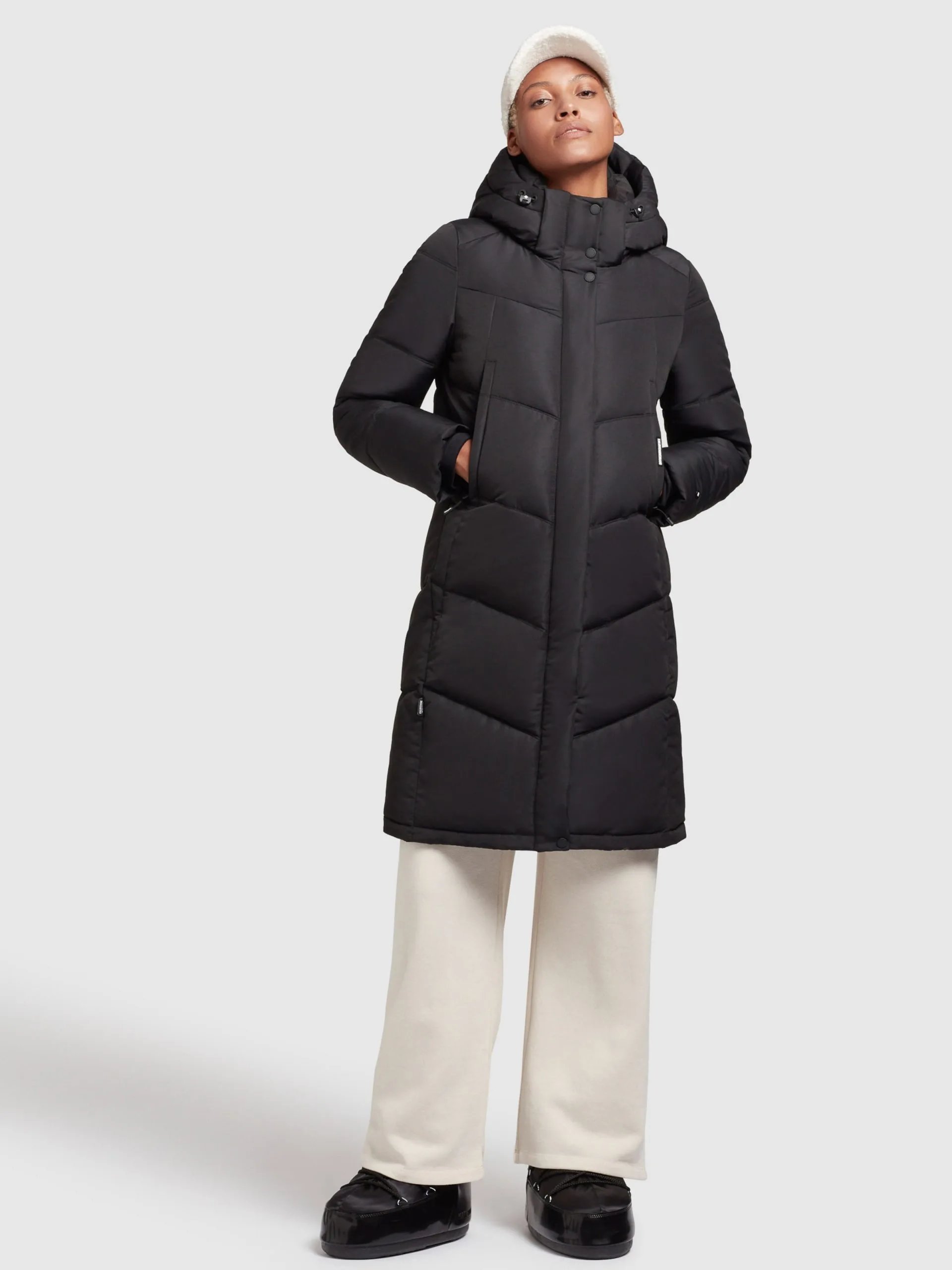 Khujo Wintermantels Wintermantel Limetta Dames Zwart - Afbeelding 2