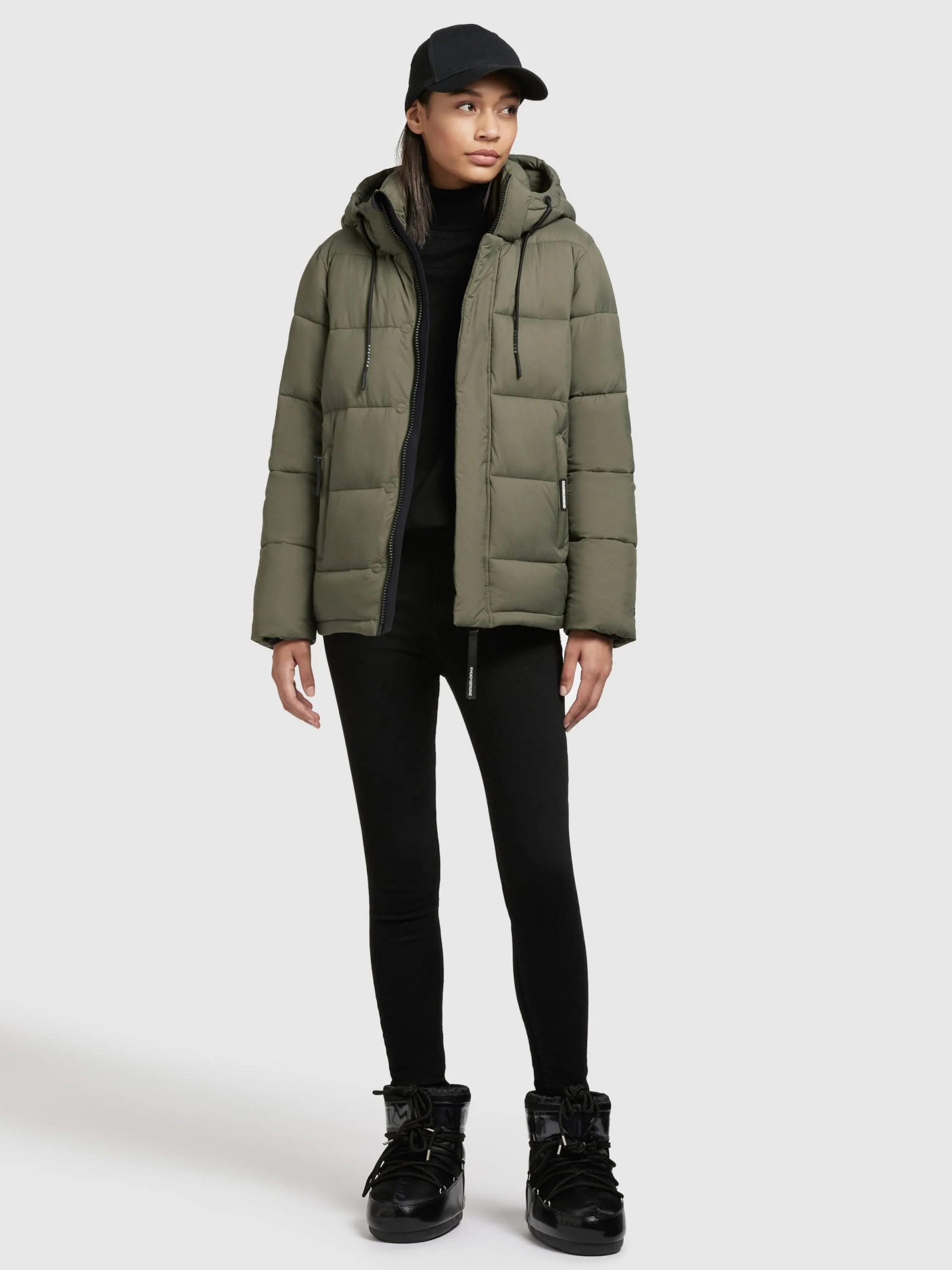 Khujo Winterjassen Winterjas Evona Dames Kaki - Afbeelding 6