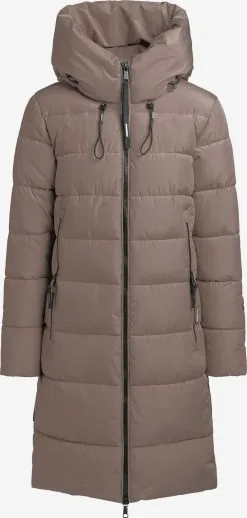 Khujo Wintermantels Wintermantel Jilias 3 Dames Bruin