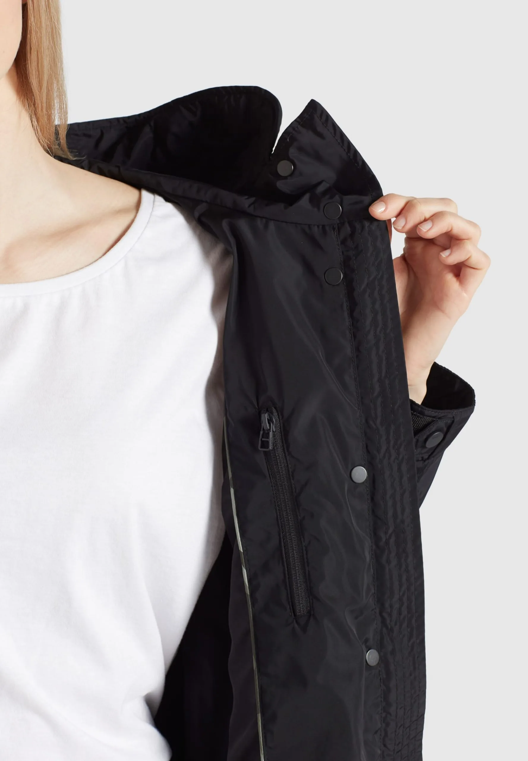 Khujo Parkas Tussenparka Catharina Dames Zwart - Afbeelding 7