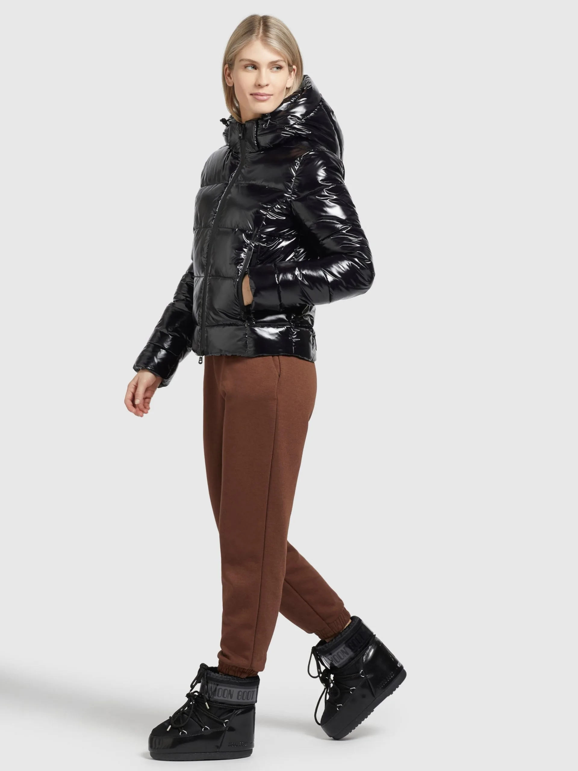 Khujo Winterjassen Winterjas Fala Dames Zwart - Afbeelding 6