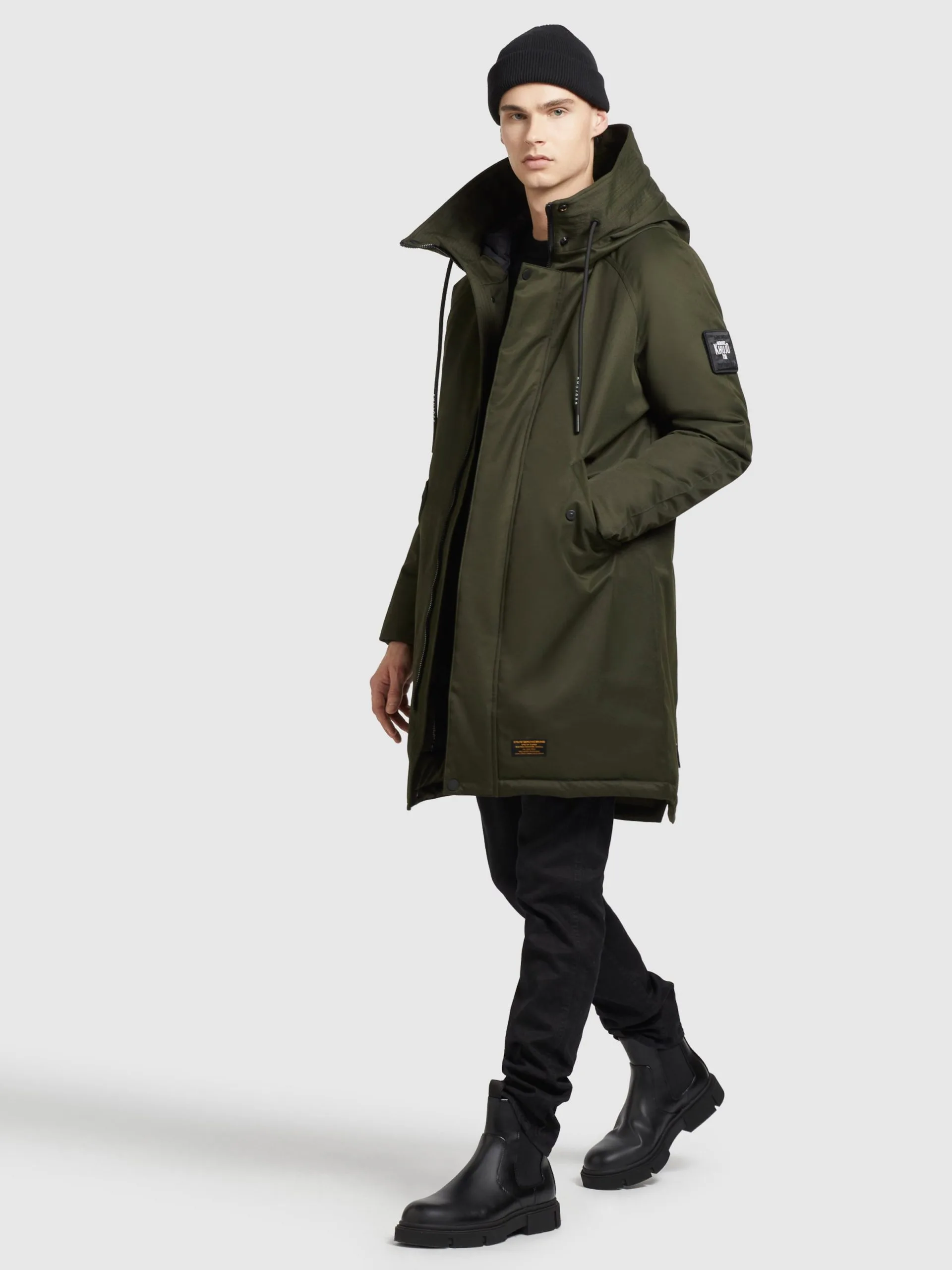 Khujo Wintermantels Winterjas Tuck Heren Olijfgroen - Afbeelding 6